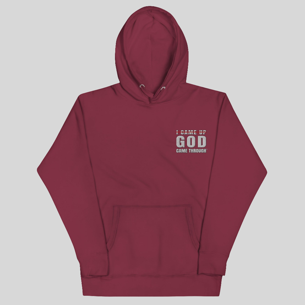 The God Came Through® Embroidered Hoodie (Unisex)